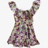 Wanderlust By Abby NEW Floral Print Ruffle Mini Dress