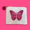 Wanderlust By Abby Fuschia Butterfly Pouch