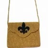 Wanderlust By Abby NEW Fleur De Lis Beaded Bag