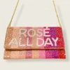 Wanderlust By Abby NEW Rose All Day Beaded Purse