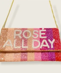 Wanderlust By Abby NEW Rose All Day Beaded Purse