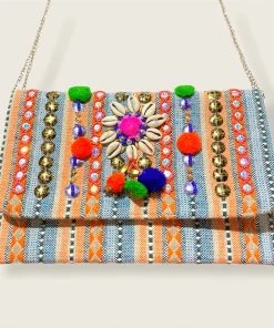 Wanderlust By Abby Multicolor Seashell Purse