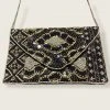 Wanderlust By Abby Black Beaded Purse