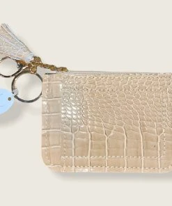 Wanderlust By Abby NEW Croc Coin Purse Keychain