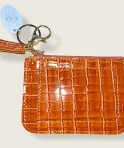 Wanderlust By Abby NEW Croc Coin Purse Keychain