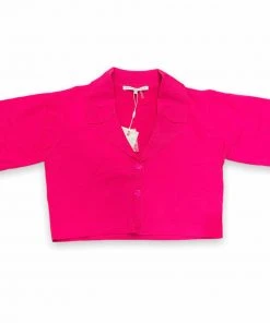 Wanderlust By Abby Cropped Shirt Sweater NEW