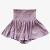 Queen Of Sparkles Lilac Smocked Shorts