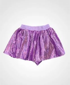 CLOTHING Queen Of Sparkles Purple Sequin Skirt