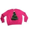 Queen Of Sparkles CLOTHING Feather Christmas Tree Sweater 1 Queen Of Sparkles CLOTHING Feather Christmas Tree Sweater