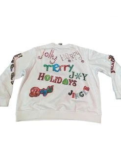 Queen Of Sparkles Christmas Words Sweatshirt CLOTHING