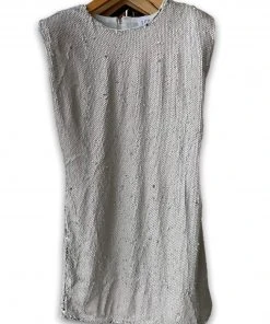 Wanderlust By Abby NEW Sequin Power Shoulder Dress