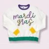 NEW Queen Of Sparkles Mardi Gras Sweater