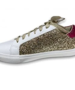 Wanderlust By Abby Posh Gold Glitz Sneakers NEW