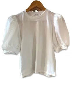 Wanderlust By Abby Knit Short Puff Sleeve Top NEW