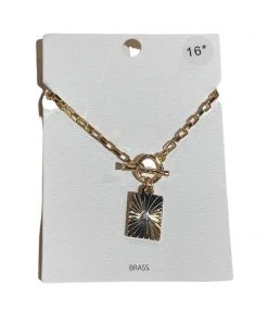 Wanderlust By Abby NEW Gold Statement Necklace