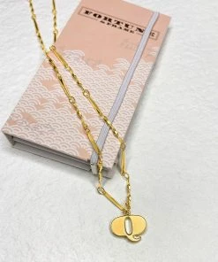 Wanderlust By Abby Letter Necklace NEW