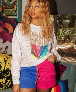 Queen Of Sparkles French Fry Sweatshirt