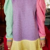 Queen Of Sparkles Colorblock Sweatshirt Dress