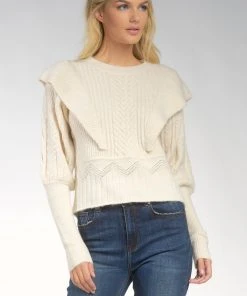 Wanderlust By Abby CLOTHING Ruffle Long Sleeve Sweater