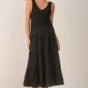 Wanderlust By Abby NEW Woven/Knit Tiered Maxi Dress