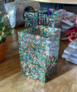 Wanderlust By Abby Confetti Acrylic Pen Cup