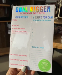 Wanderlust By Abby Goal Digger Notepad NEW