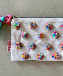 Wanderlust By Abby Pom Pom Pouches NEW