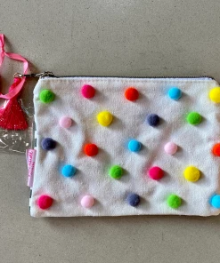 Wanderlust By Abby Pom Pom Pouches NEW