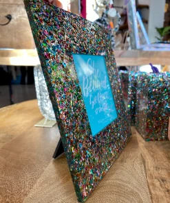 Wanderlust By Abby NEW Confetti Acrylic Picture Frame