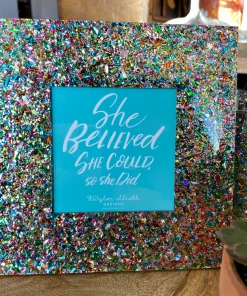 Wanderlust By Abby NEW Confetti Acrylic Picture Frame