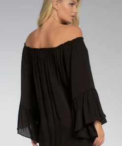Wanderlust By Abby Black Off Shoulder Top