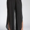 Wanderlust By Abby NEW Black Pants With Side Slits