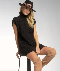 Wanderlust By Abby NEW Cap Sleeve Turtleneck Dress