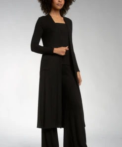 Wanderlust By Abby Black Long Cardigan