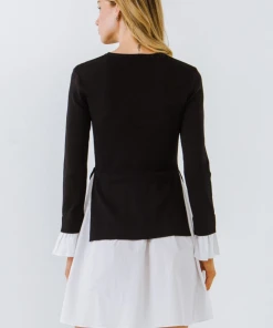 Wanderlust By Abby Poplin Combo Knit Dress 7 Wanderlust By Abby Poplin Combo Knit Dress