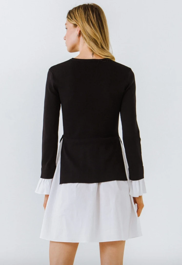 Wanderlust By Abby Poplin Combo Knit Dress 5 Wanderlust By Abby Poplin Combo Knit Dress