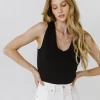 Wanderlust By Abby NEW Basic Sleeveless V-Neck Top