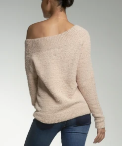 Wanderlust By Abby Oatmeal Off The Shoulder Sweater