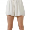 Wanderlust By Abby Oversized Linen Shorts
