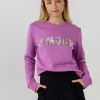 Wanderlust By Abby Amour Bedazzled Sweatshirt NEW