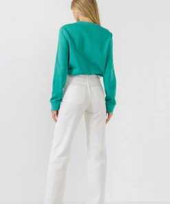 Wanderlust By Abby Amour Bedazzled Sweatshirt NEW