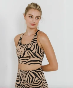 Wanderlust By Abby Animal Print Top NEW