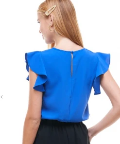 Wanderlust By Abby NEW Round Neck Flutter Sleeve Top 10 Wanderlust By Abby NEW Round Neck Flutter Sleeve Top