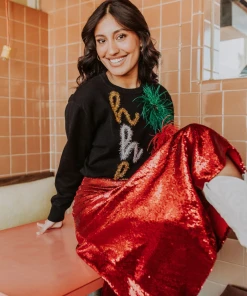 Queen Of Sparkles Ho Ho Ho Sweater