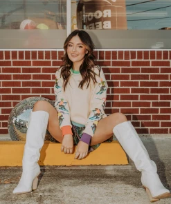 Queen Of Sparkles Queen Of The Slopes Sweatshirt NEW