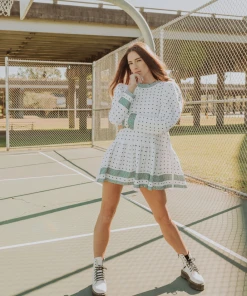 Queen Of Sparkles Green Rhinestone Dress