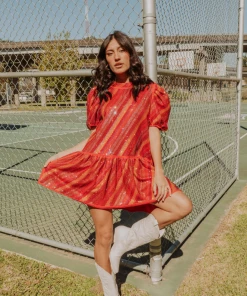 Queen Of Sparkles Red Candy Rhinestone Dress NEW