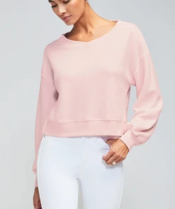 Wanderlust By Abby Pale Pink V-Neck