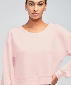 Wanderlust By Abby Pale Pink V-Neck