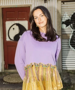 Queen Of Sparkles Mardi Gras Beaded Fringe Mask Sweatshirt